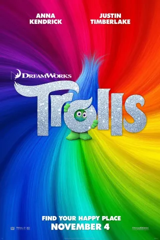 Movie poster for Trolls