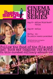 Movie poster for Cinema Supper Series The Wedding Singer